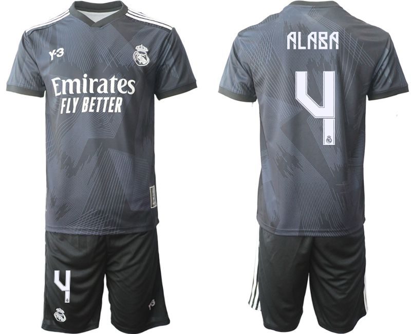 Men 2022-2023 Club Real Madrid Cuarta Camiseta Y3 de black #4 Soccer Jerseys